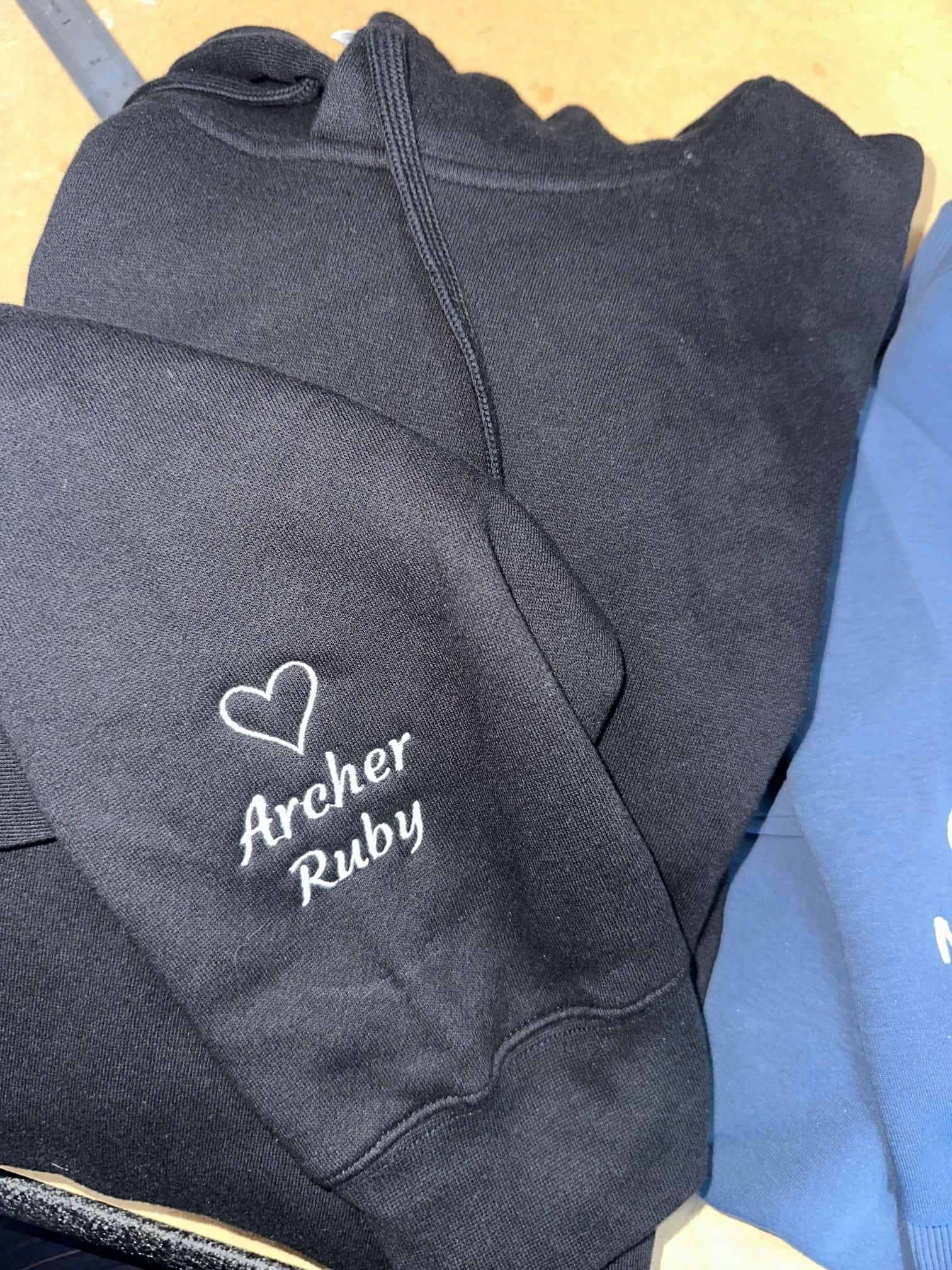 Sleeve Embroidered Adult Hoodies - Image 4