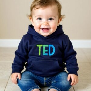 Kids Embroidered Gradient Hoodies