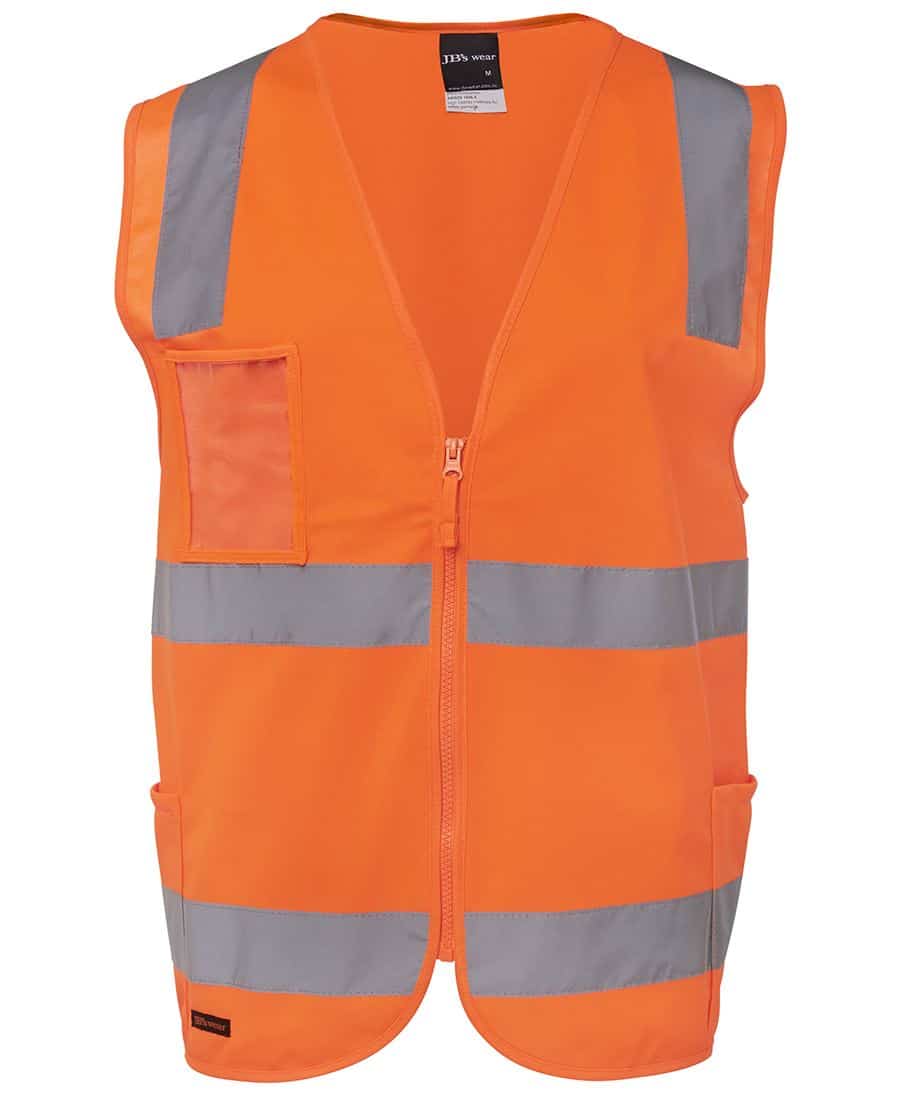 JB's wear Hi-vis zip vest 6DNSZ