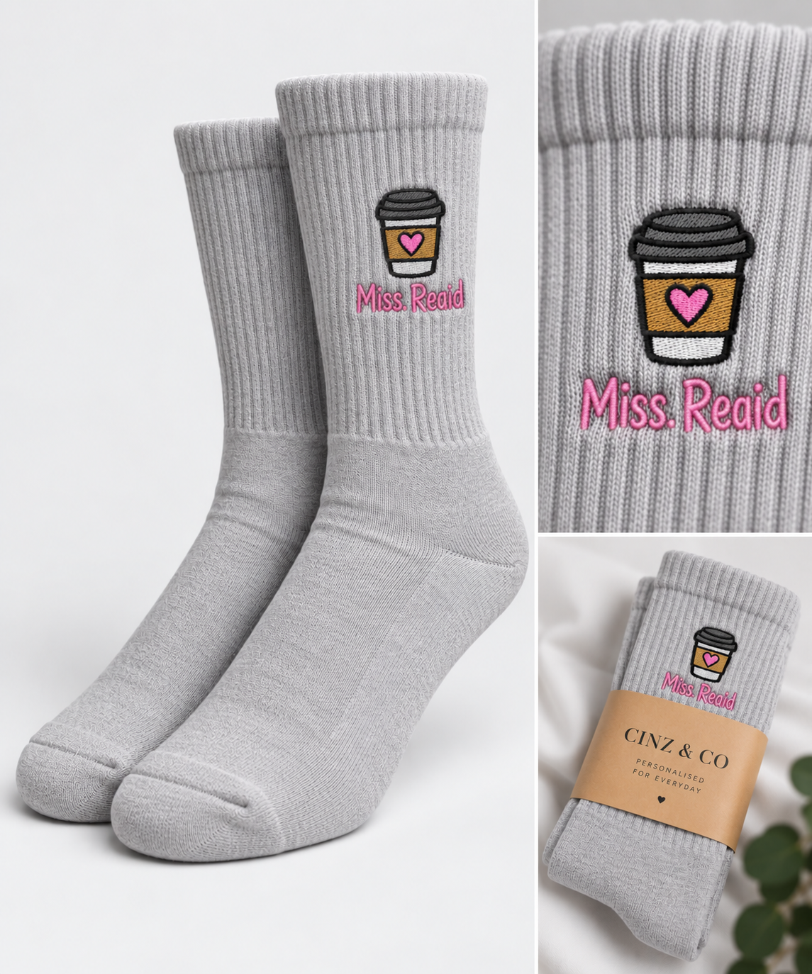 Personalised Coffee lover Socks