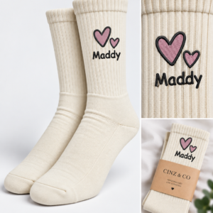 Personalised Hearts Socks