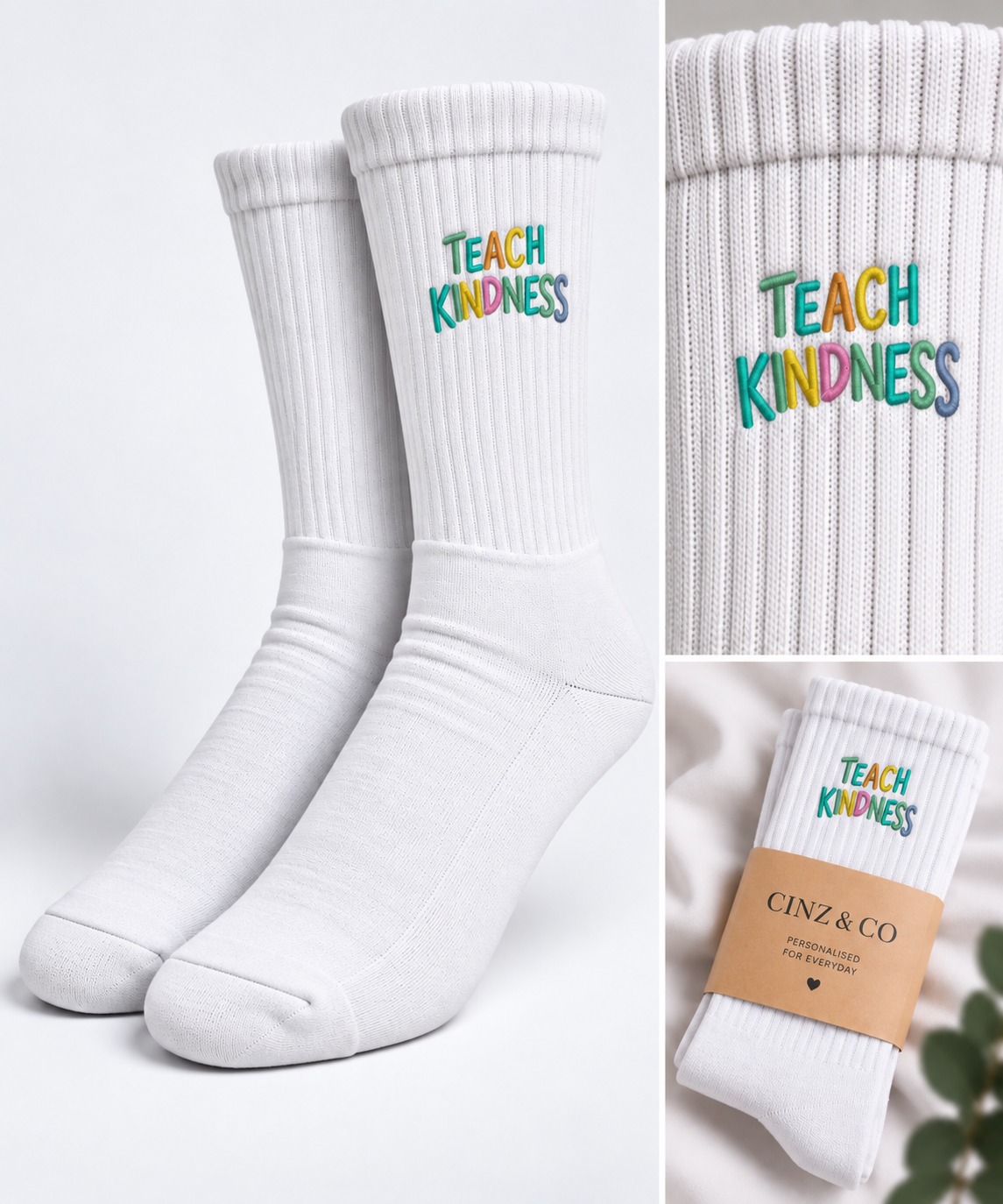 Personalised Teach Kindness Socks
