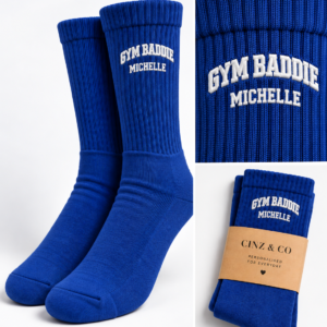Personalised Gym Baddie socks