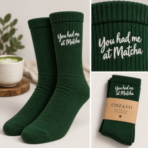 You had me at matcha socks